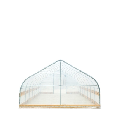 Round Arch Plastic Film Single Span Greenhouse 9x30m For Vegetables