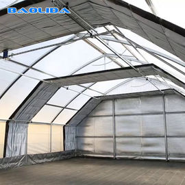 Large Size Automated Blackout Greenhouse / Transparent PE Film Greenhouse