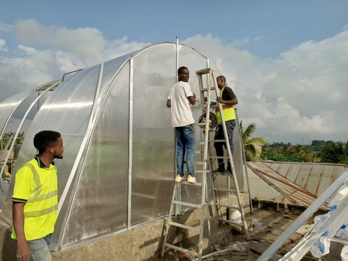 Latest company case about Ghana 5*6m Solar dryer greenhouse