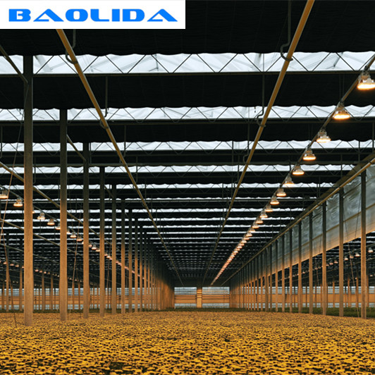 Greenhouse Blackout System Automated Light Deprivation White Or Black Color