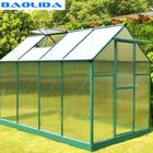 Metal Aluminium Greenhouse Tent Small Mini Frame Polycarbonate Sheet Commercial