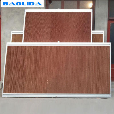Quality  Greenhouse Cooling System Pad With Aluminum / Galvanized / Stainless Steel Frame factory