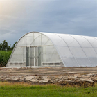 Poly Tunnel Single Span Polycarbonate Film Greenhouse Sun Solar Dryer For Rubber