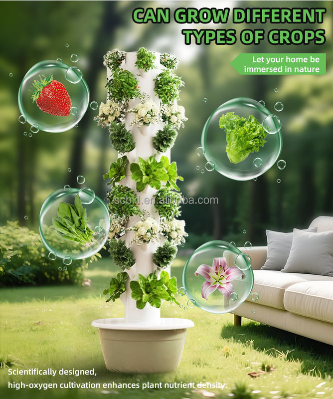 30L 5 Layer Agriculture Vertical Farming Hydroponic System Tower ...