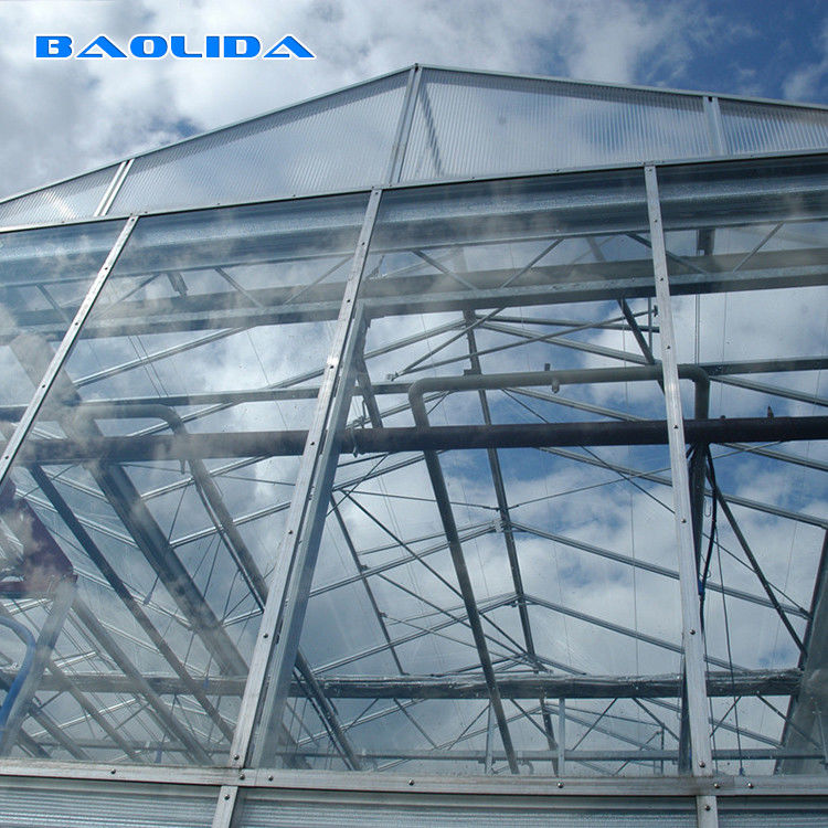 Heavy Duty Aluminium Garden Indoor Glass Multi Span Greenhouses