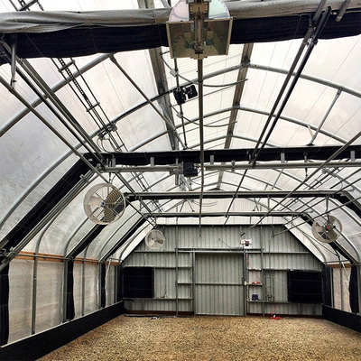 Agricultural PE Automated Blackout Greenhouse / Plastic Film Greenhouse