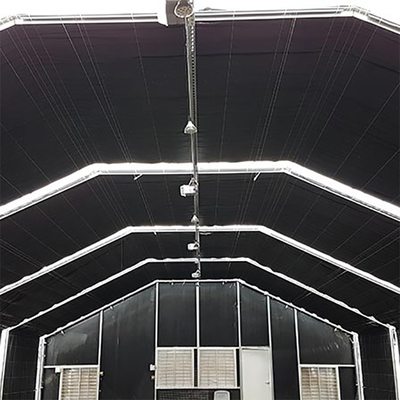 Agricultural PE Automated Blackout Greenhouse / Plastic Film Greenhouse