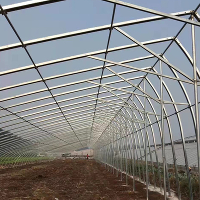 Single Span Tunnel Solar Greenhouses With Double Wall And Insulating Blanket