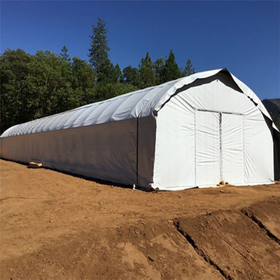 PE Film Poly Tunnel Automated Blackout Light Deprivation Greenhouse For Herbs