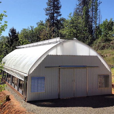 PE Film Poly Tunnel Automated Blackout Light Deprivation Greenhouse For Herbs