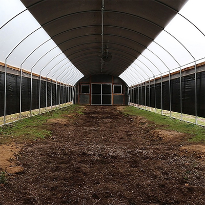 PE Film Poly Tunnel Automated Blackout Light Deprivation Greenhouse For Herbs