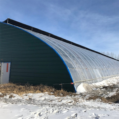 PE Film Passive Solar Powered Greenhouse With Winter Heating System