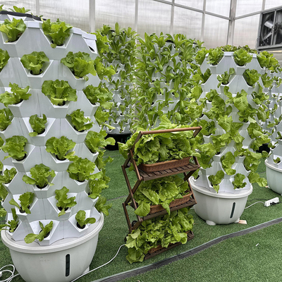 65L 8 Layer 64 Holes Automatic Hydroponic Growing Tower