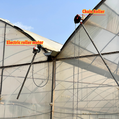 Large PE Film Greenhouse 50m Length 7-10m Span Width