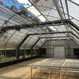 Plastic Automated Blackout Light Deprivation Greenhouse Single Span Agricultural