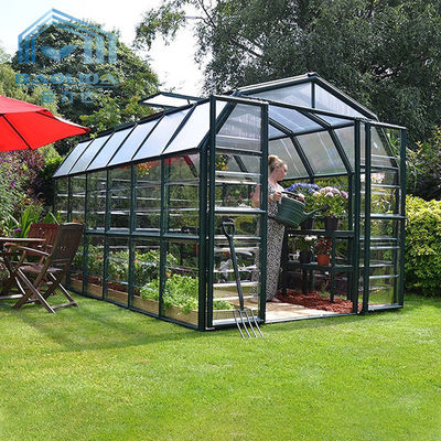 Glass Sheet Horticultural Pint Sized Greenhouse Tent For Flower Garden