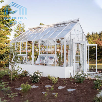 Tulip Aluminium Garden Horticulture Greenhouse Glass Sheet Covered