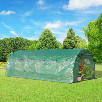 Polytunnel Walk In Greenhouse UV Protective With Polythene Cover