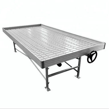 Modern Aluminum Greenhouse Ebb Flow Table With Drain Tray Valve