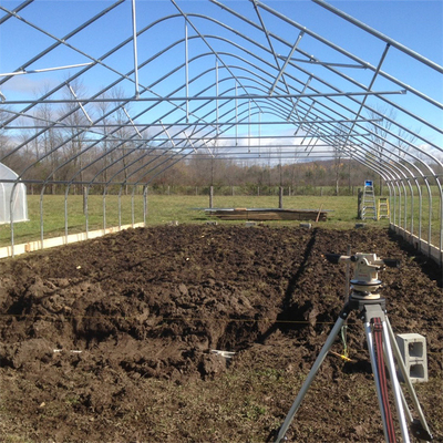 300 Square Meter Tunnel Plastic White Single Span Greenhouse For Strawberry Growing