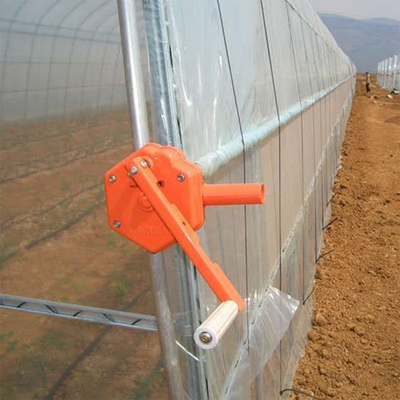 PE Film Ventilation System Tunnel Plastic Greenhouse Solderless Film Roller For Planting Breeding